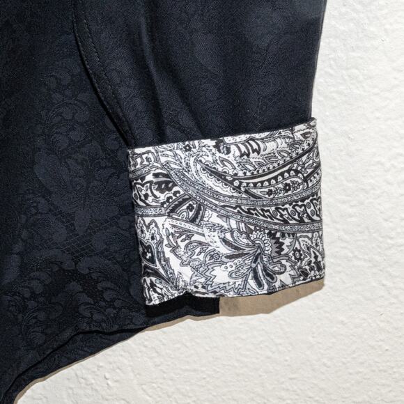 Robert Graham Men's Medium Bayview Button Down Shirt Textured floral NWT - Picture 6 of 10